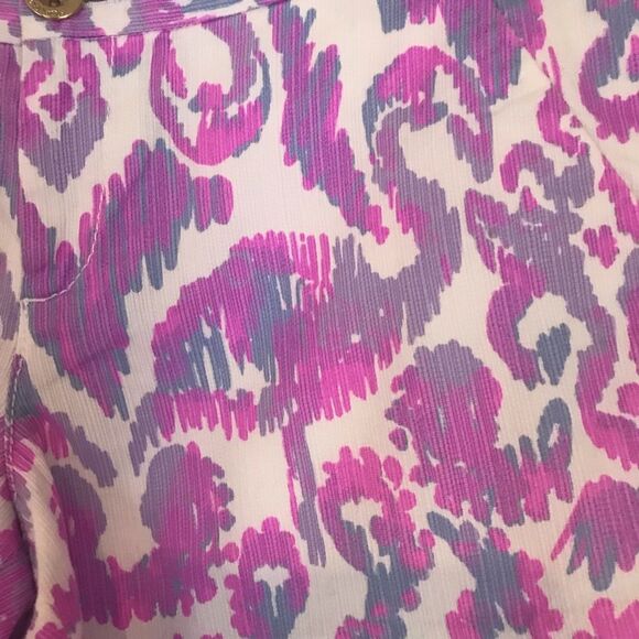 Lilly Pulitzer Adie Shorts Women's Size 00 Amethyst Flamingo Beach Bathers - Picture 8 of 13